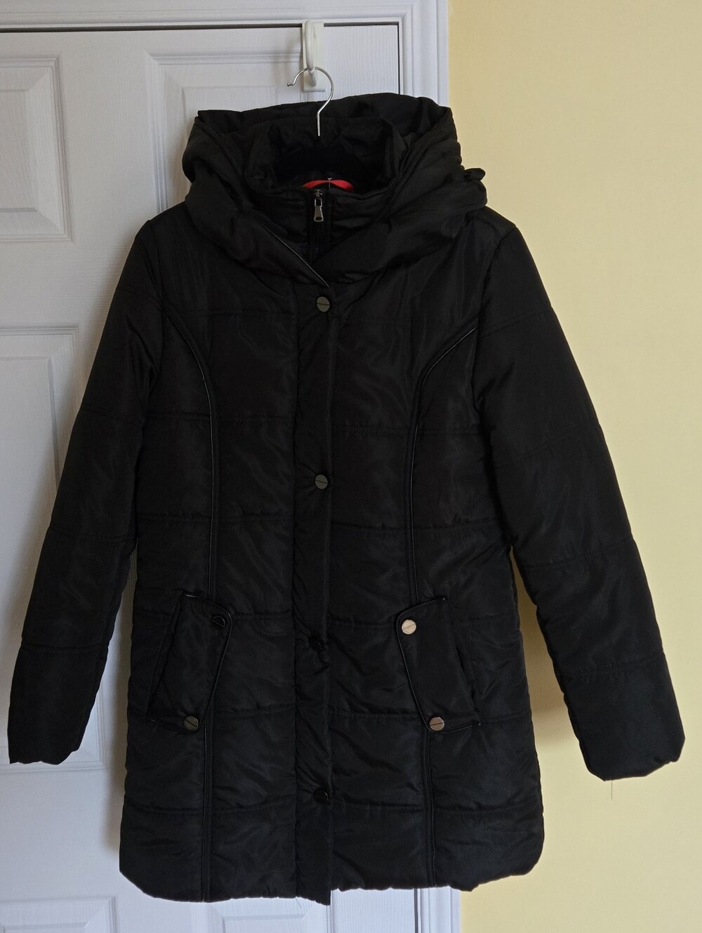 🎭PENTAGONE Black Winter Puffer Parka For Women